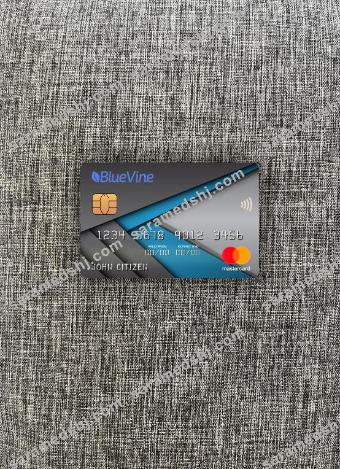 USA California BlueVine bank mastercard photolook front